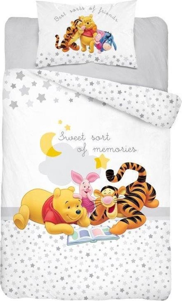 Winnie de Poek Junior Dekbedovertrek 100x135cm Grijs