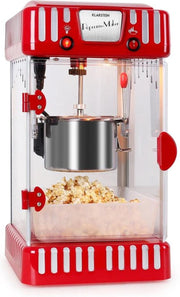 Klarstein Volcano Popcornmachine - Hetelucht Popcorn Maker 300W - 60 liter per uur - kom uit roestvrij staal
