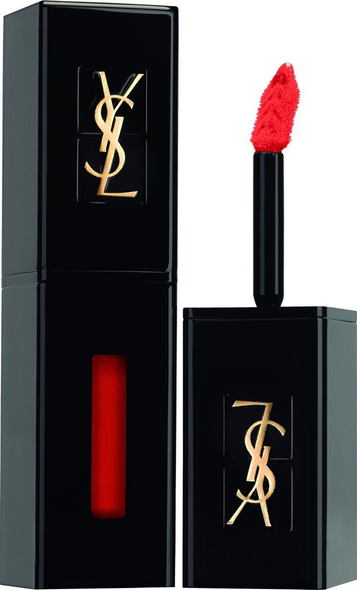 Yves Saint Laurent Rouge Pur Couture Vernis à Lèvres Vinyl Cream Lipstick - 406 Orange Électro - 5