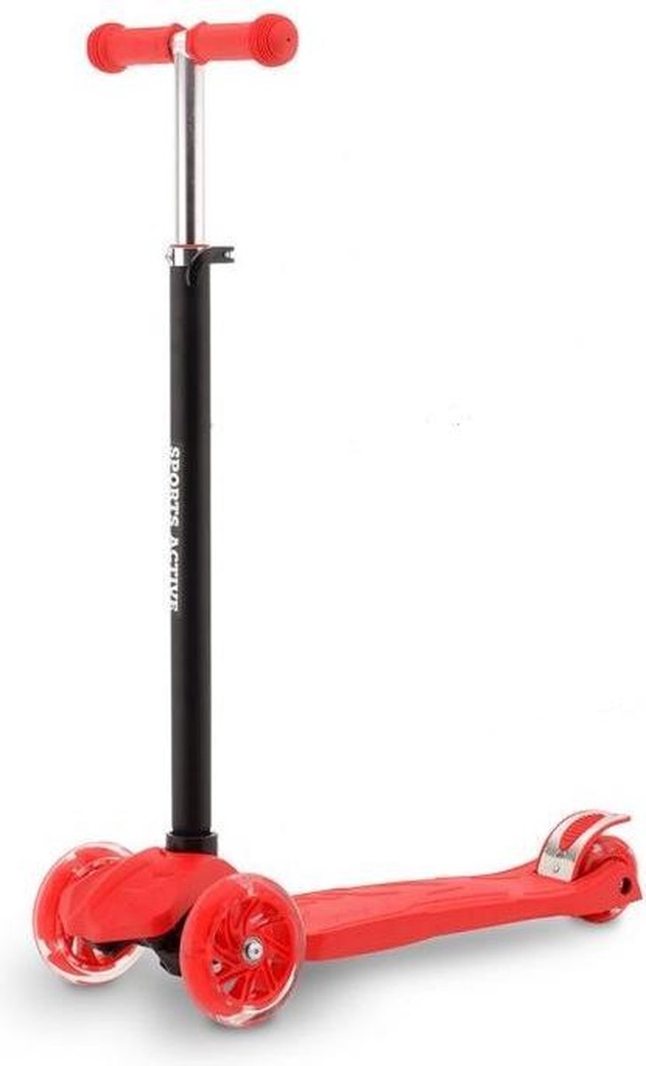 Sports Active 3-wiel Kinderstep 59 X 28 Cm Aluminium Rood/zwart
