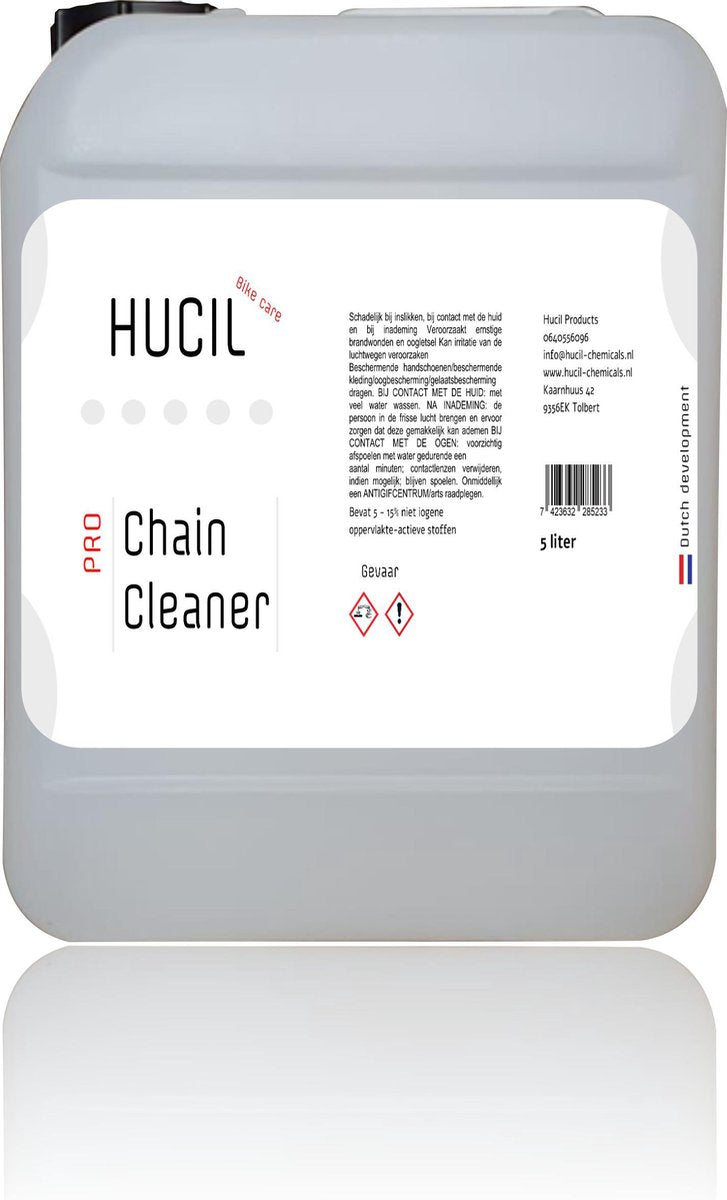 Kettingreiniger fiets - fietskettingreiniger - fietsketting reiniger - chain cleaner - kettingontvetter- ontvetter vloeistof 5 liter