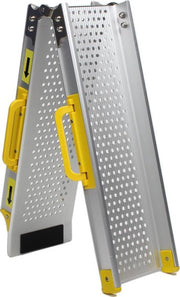 Datona® - Aluminium oprijplaat inklapbaar - 120 cm rijplaat rijgoot oprijhelling