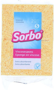 Sorbo Viscosespons - Maat S - 2 stuks