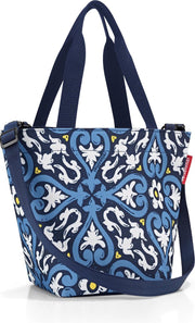 Reisenthel Shopper XS Schooltas - Maat XS - 4L - Floral 1 Blauw