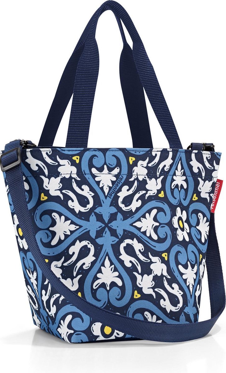 Reisenthel Shopper XS Schooltas - Maat XS - 4L - Floral 1 Blauw