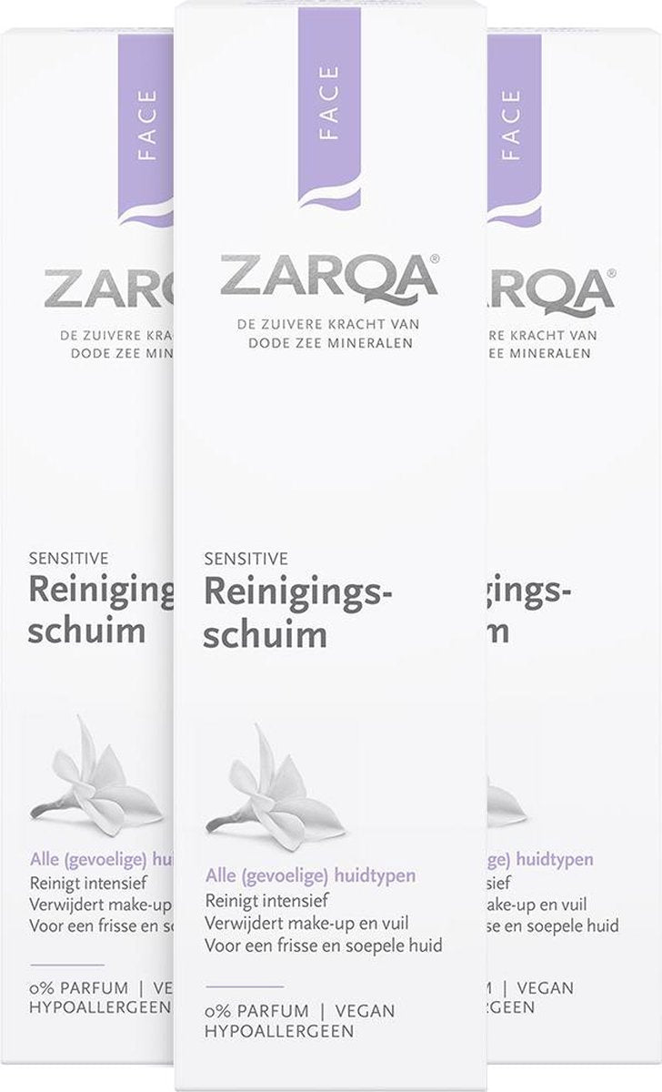 3x Zarqa Reinigingsschuim Sensitive 150 ml