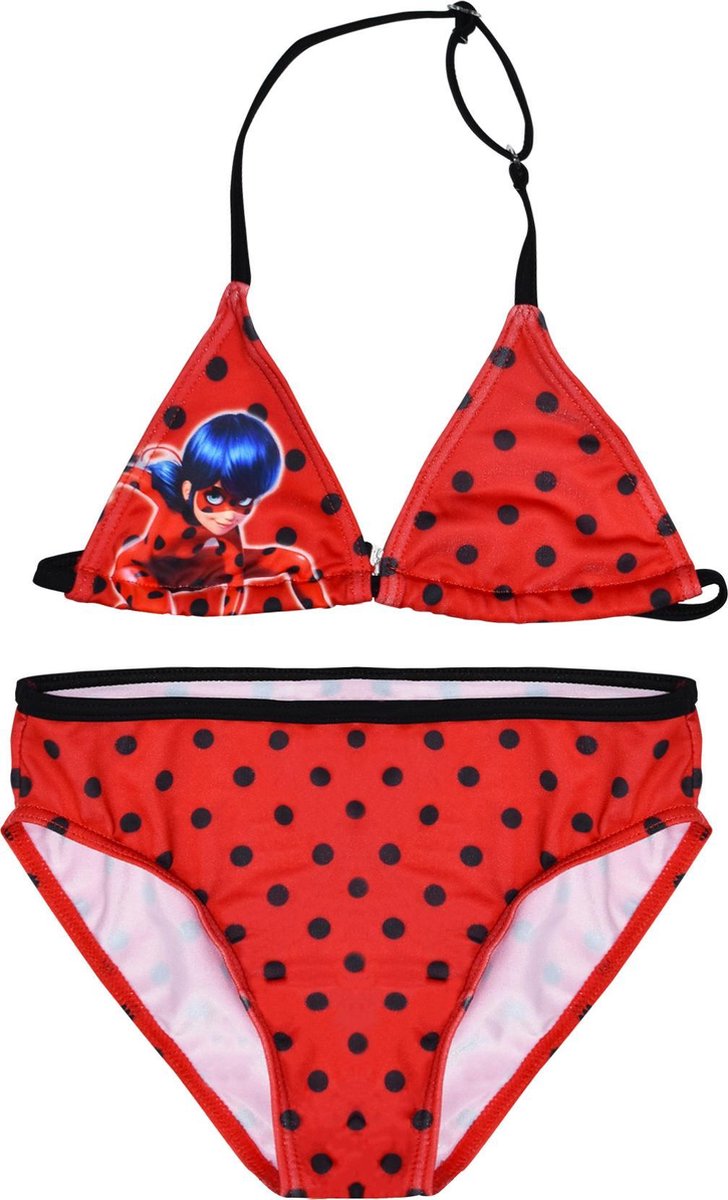 Miraculous Bikini Meisjes Polyester Rood/zwart Maat 6 Jaar