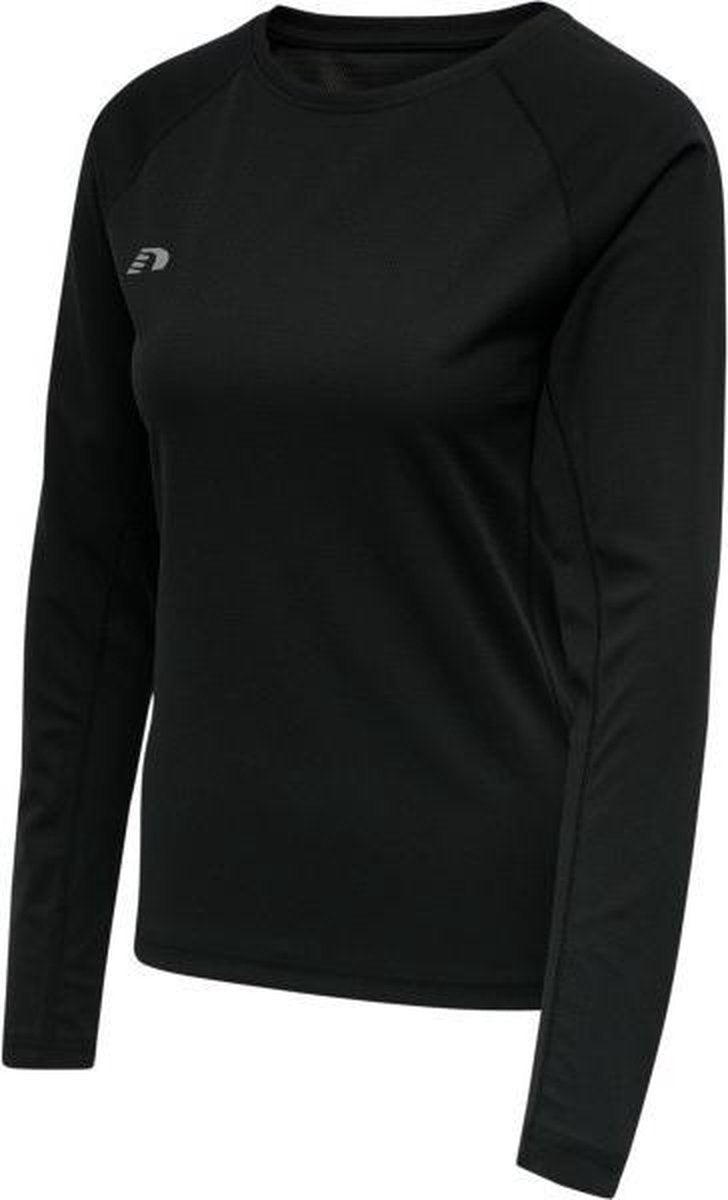 Newline Core Running LS Shirt Dames - zwart - maat L