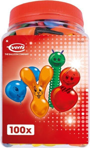 100 Stuks ballonnen Amscan (diverse vormen)