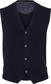 Casa Moda mouwloos heren vest - donker blauw -  Maat L