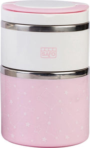 Saro Thermoskan Voor Babyvoeding Galaxy 820 Ml Roze 3-delig