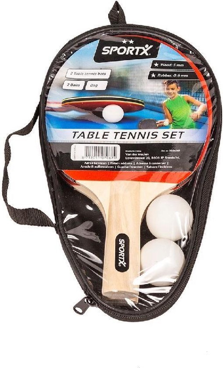 SportX Tafeltennisset 5-delig