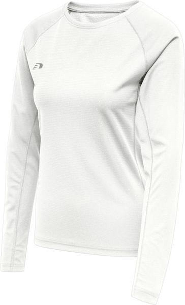 Newline Core Running LS Shirt Dames - wit - maat M
