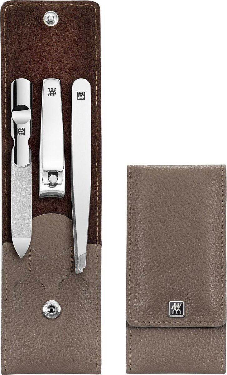 Zwilling Classic Inox manicureset 3-delig taup