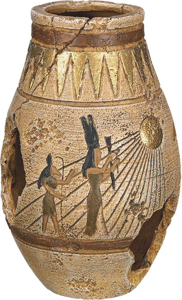 Aqua deco egyptische kruik 8x8x12