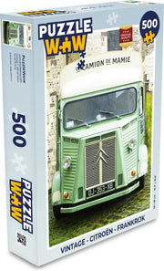 Puzzel Vintage - Citroën - Frankrijk - Legpuzzel - Puzzel 500 stukjes