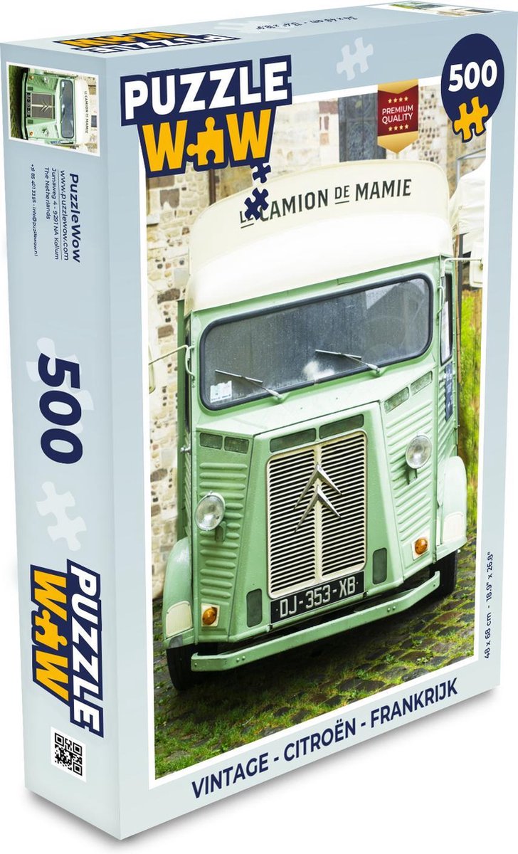 Puzzel Vintage - Citroën - Frankrijk - Legpuzzel - Puzzel 500 stukjes