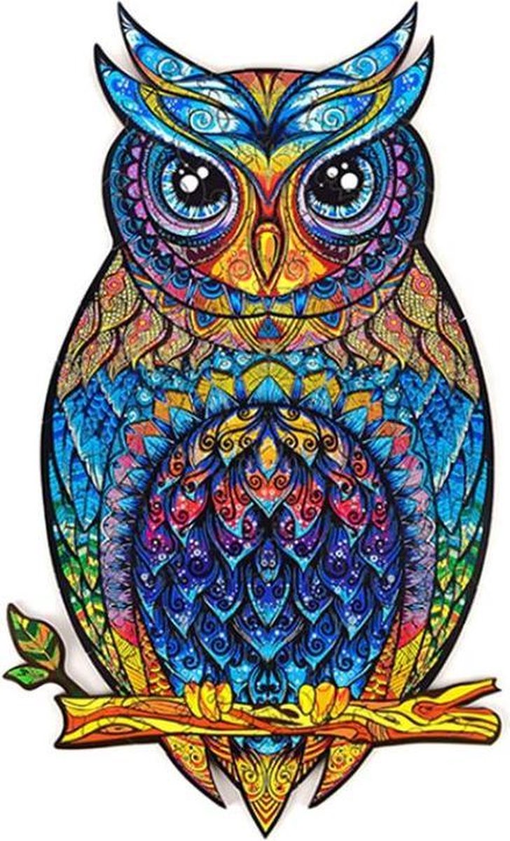 MYSTERY OWL 006 A3 |Legpuzzel uil| A3 | houten puzzel | 188 stukjes | dierenpuzzel| meer dan 50 verschillende modellen