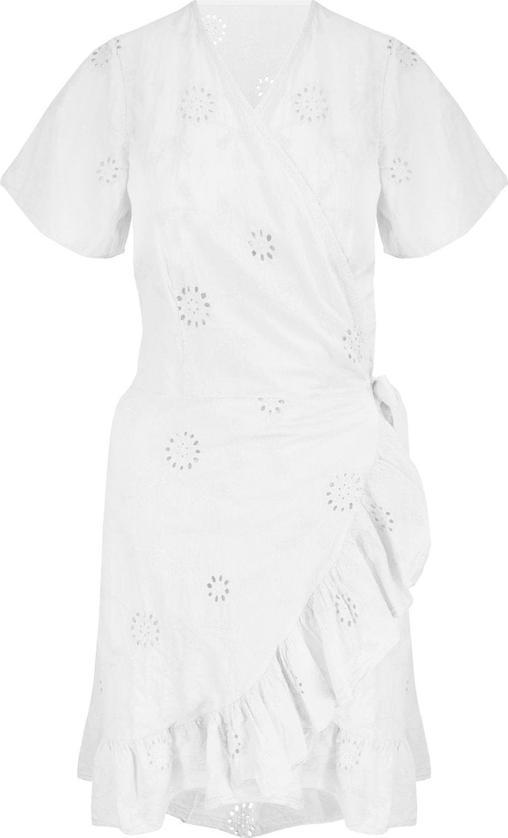 Cotton Wikkeljurk Wit