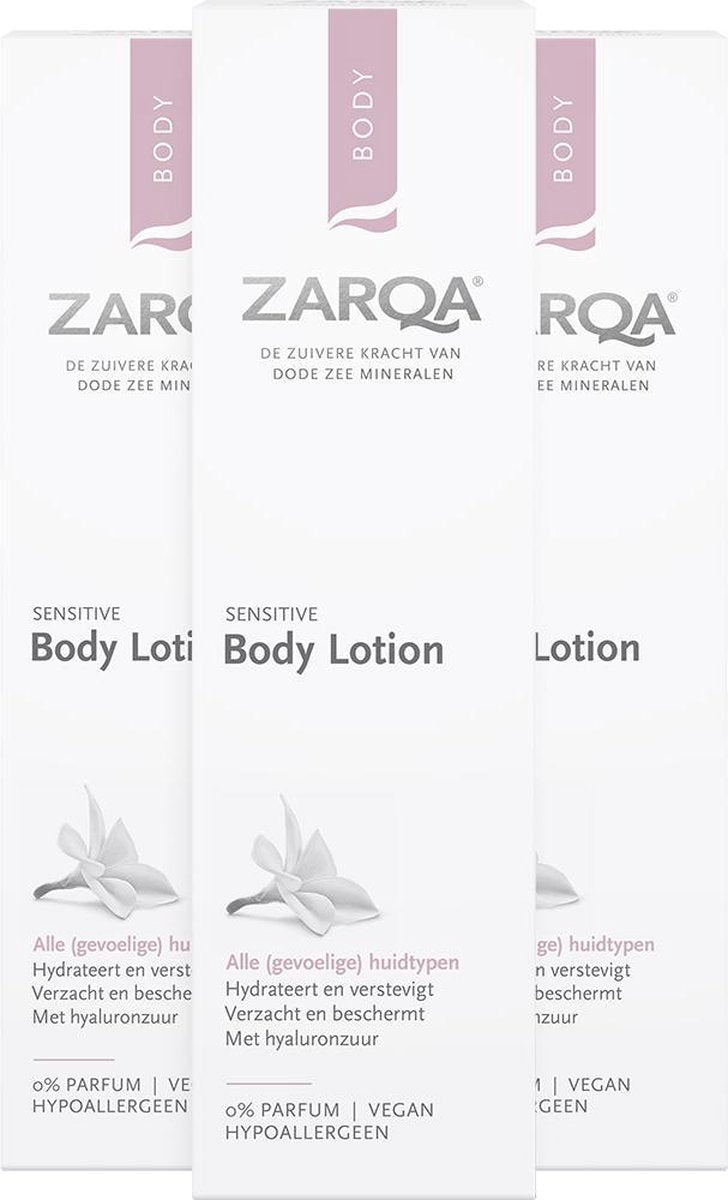 3x Zarqa Body Lotion Sensitive 200 ml