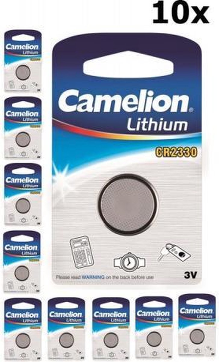 10 Stuks - Camelion CR2330 3V Lithium batterij