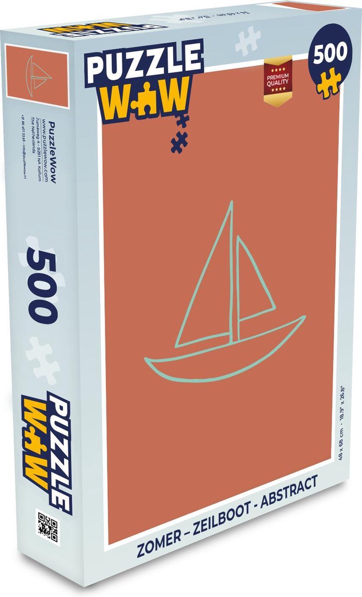 Puzzel Zomer – Zeilboot - Abstract - Legpuzzel - Puzzel 500 stukjes