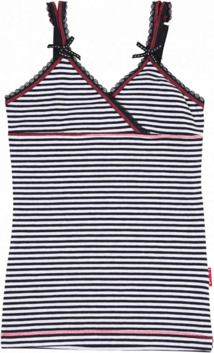 Claesens hemd meisje wit blauw - Maat 104