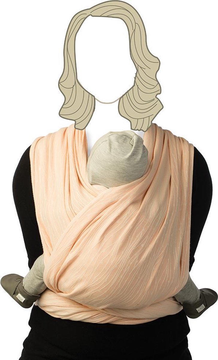 Babylonia BB SLEN Draagdoek Baby - 460 cm - Delicate Pink