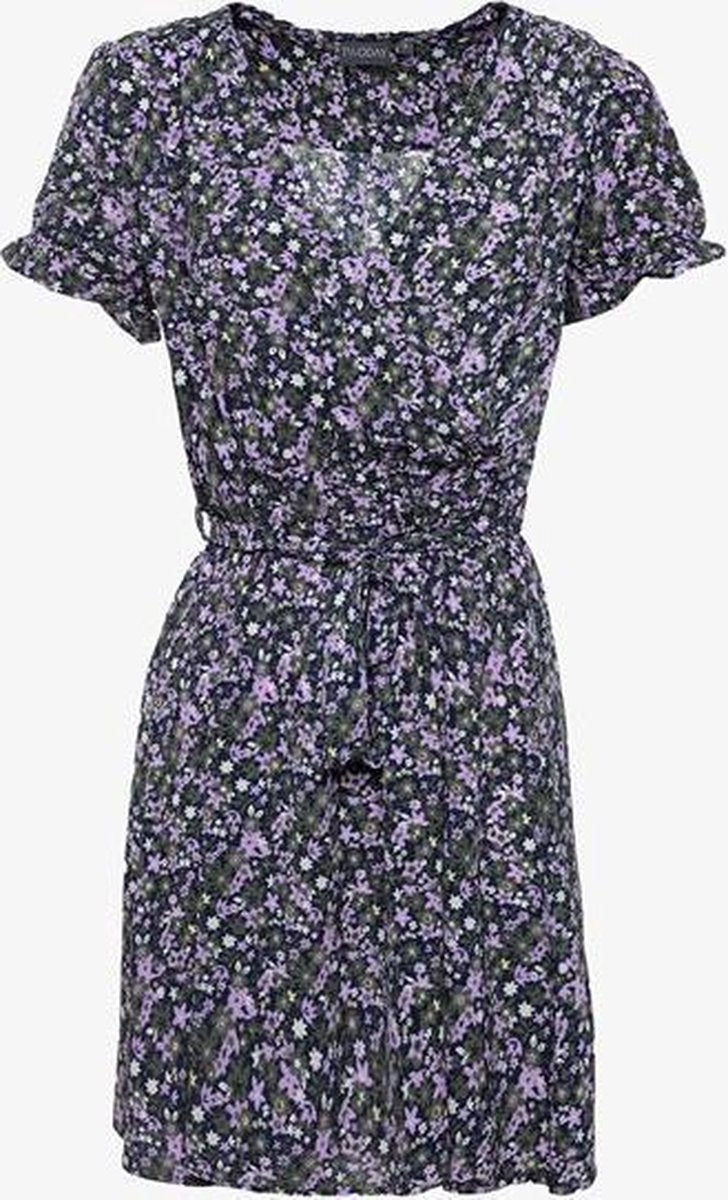 TwoDay dames jurk met bloemenprint - Paars - Maat L