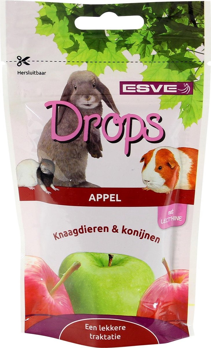 ESVE appel drops voor knaagdieren 75 gram