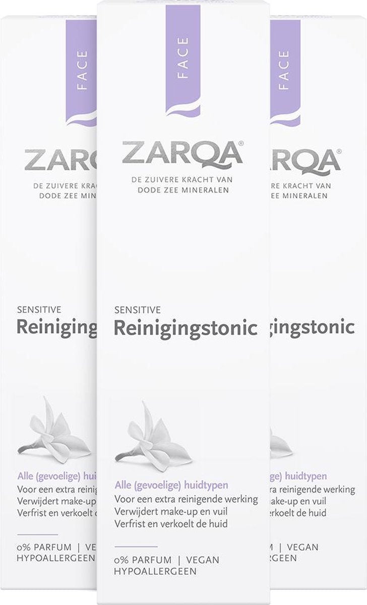 3x Zarqa Reinigingstonic Sensitive 200 ml