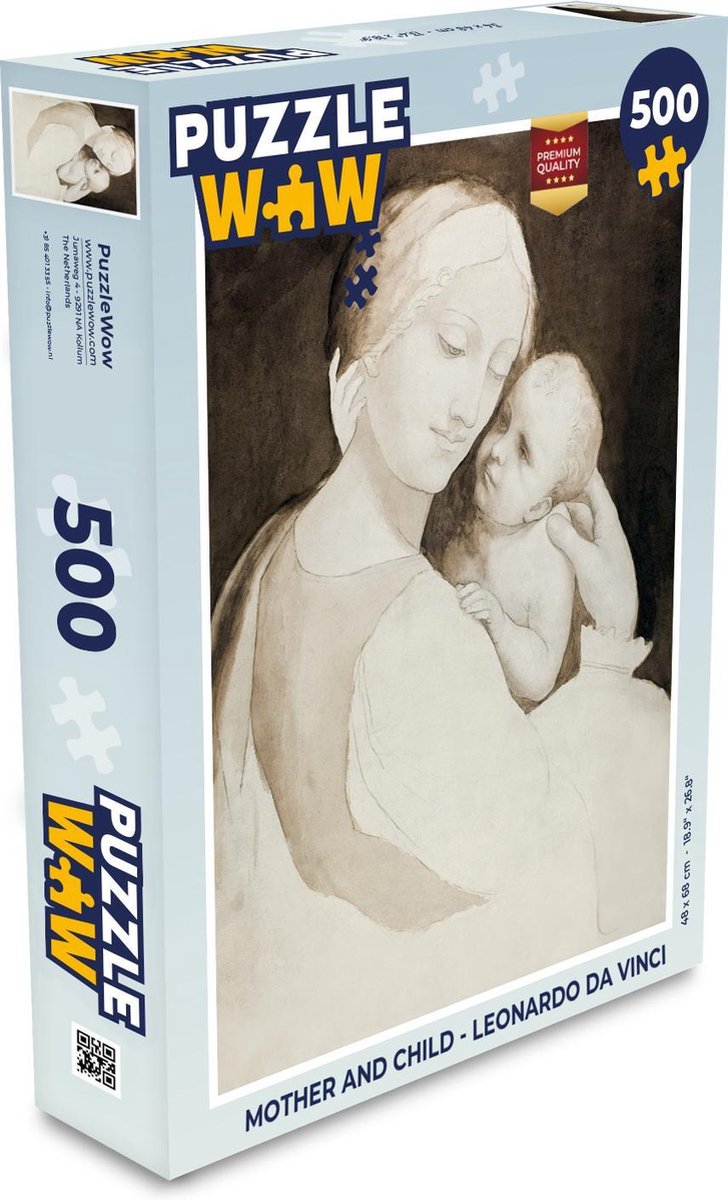 Puzzel Mother and child - Leonardo Da Vinci - Legpuzzel - Puzzel 500 stukjes