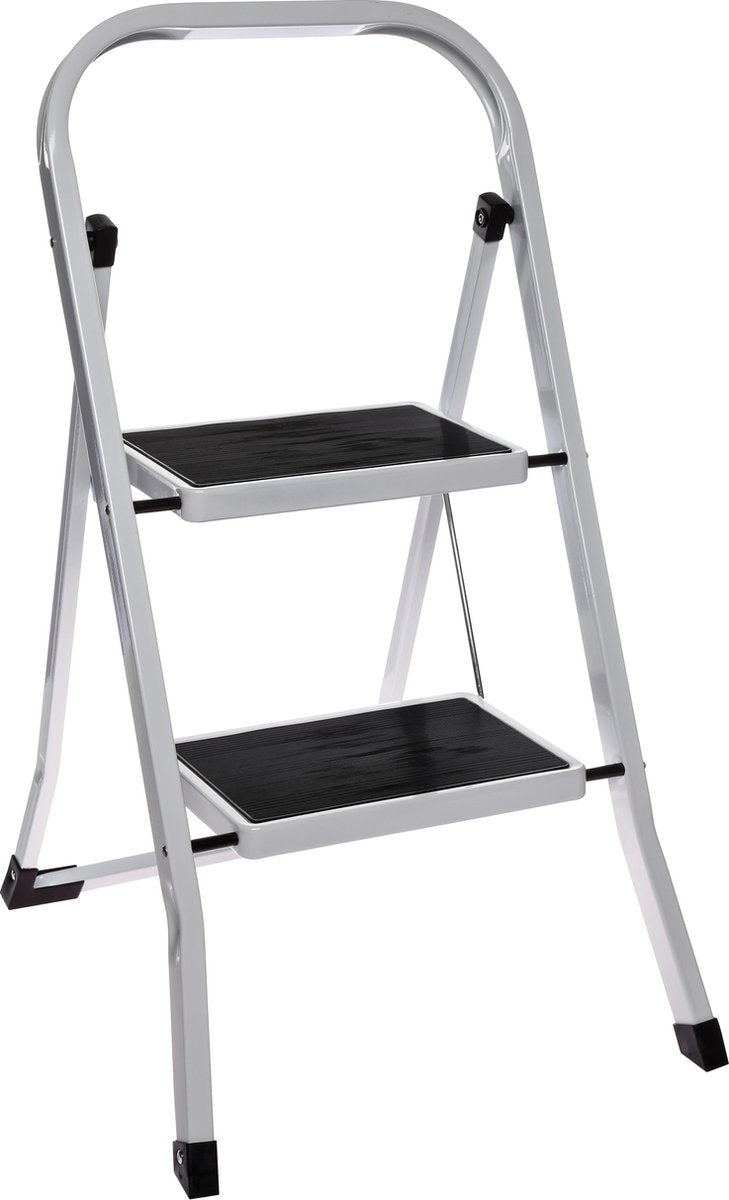 TRAPLADDER - 2 TREDEN - HOOGTE 104 CM