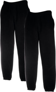 Fruit of the Loom 2 sweatpants maat M elastieken boord (zwart)