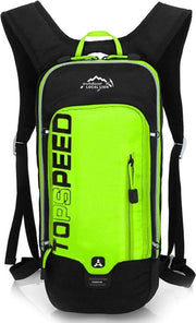Rugzak met Waterzak 1.5L - Groen Fluor -  Wandelen - Fiets - Mountainbike - Drink Tas - Rugzak - Drinkrugzak 6 Liter
