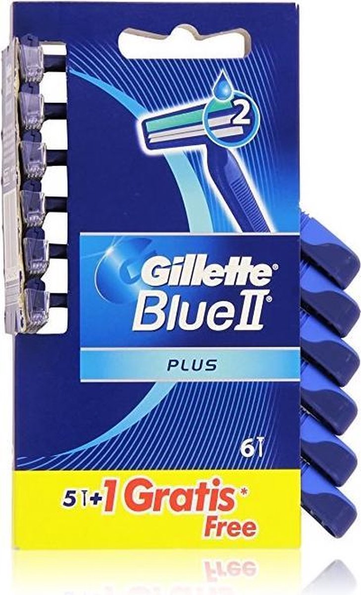 Gillette Blue Ii Plus Cuchillas 5u.+1ud Gratis
