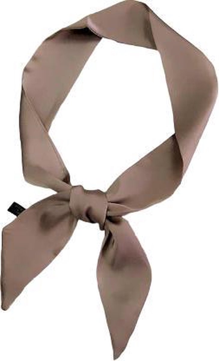 MINIIYOU® Dames haarsjaaltje taupe effen 90x5 cm | haar lint - haar sjaal - hoofdband | dames haarband |  haarsjaal meiden - tieners - dames | sjaaltje - lint