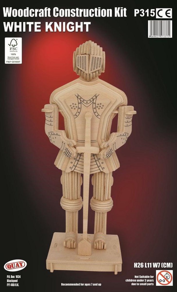 Woodcraft Modelbouwpakket FSC Ridder Hout Educatief