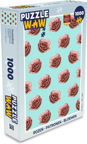 Puzzel - Puzzel 1000 stukjes volwassenen - Rozen - Patronen - Bloemen - Legpuzzel