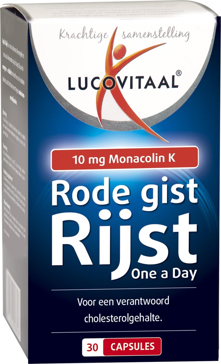 Lucovitaal Rode Gist Rijst One A Day Voedingssupplement - 30 capsules - Cholesterol Balans