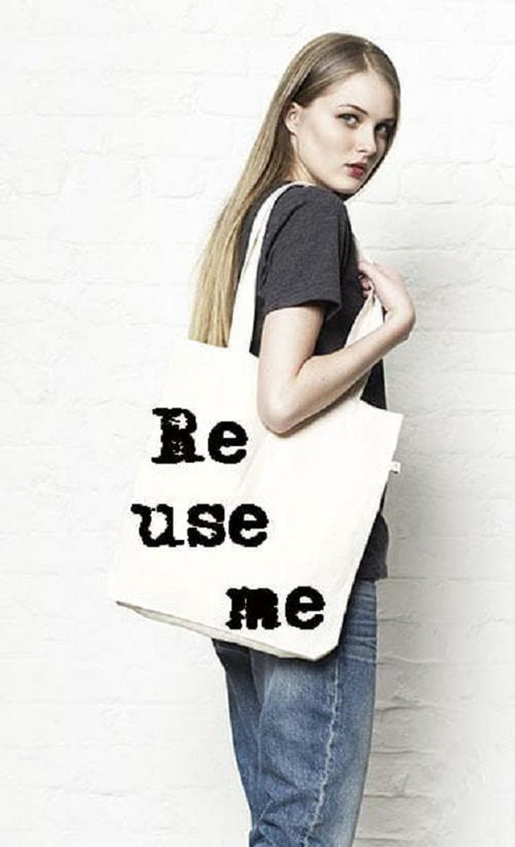 Pina Wear tas | boodschappentas groot | totebag | herbruikbare tas | RE USE ME