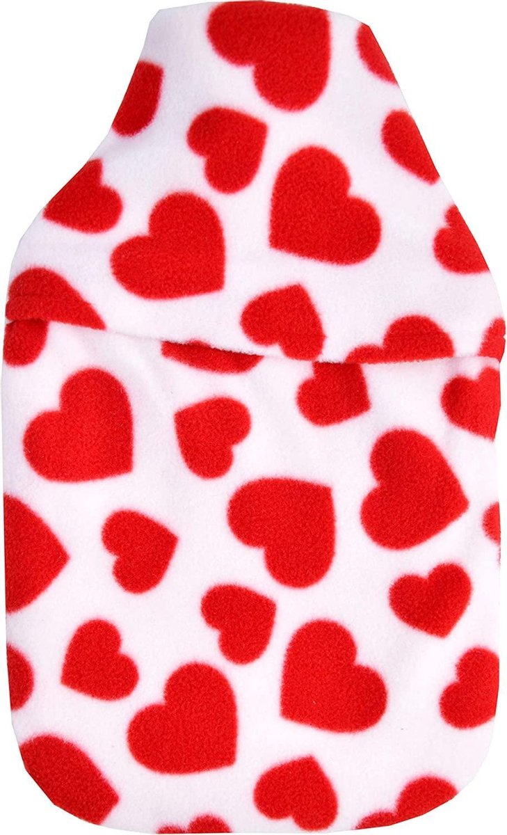 Vagabond Warmwaterkruik - 2 Liter - Natuurrubber - Red Hearts