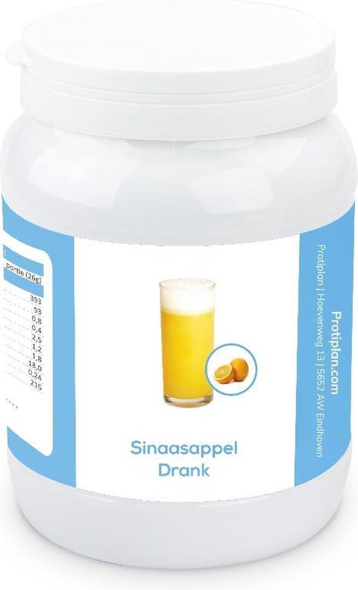 Protiplan | Voordeelpot Sinaasappel Drank | 1 x 450 gram | Eiwitpoeder | Proteine shake | Past in een koolhydraatarme levensstijl