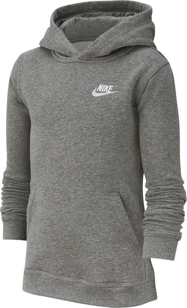 Nike Sportswear Club Meisjes/Jongens Trui - Carbon Heather/White - Maat S
