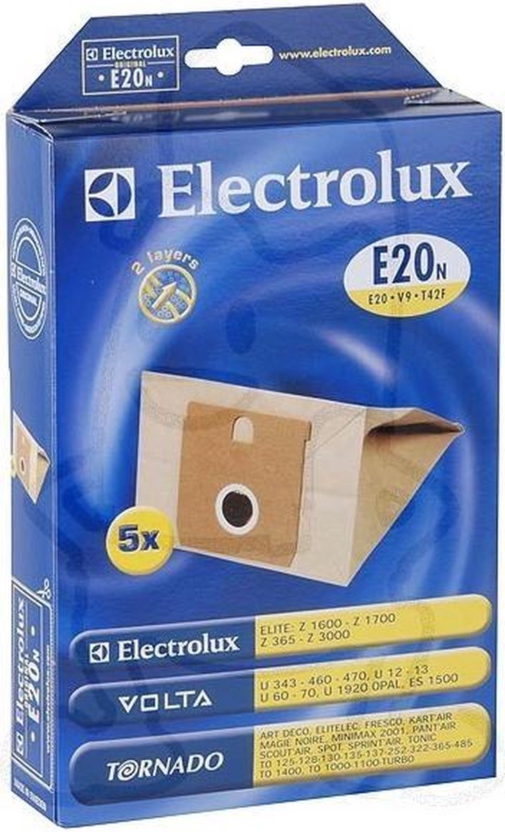 Electrolux stofzuigerzakken E20 Elite origineel 5 stuks
