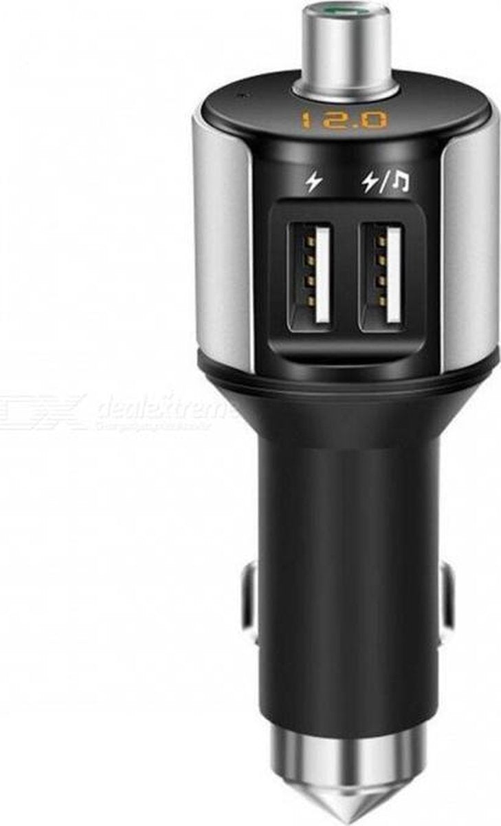 Draadloze bluetooth Carkit FM transmitter - Hands-free bellen - Draadloos muziek spelen - 2 USB poorten