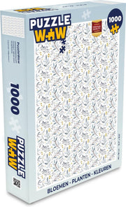 Puzzel Bloemen - Planten - Kleuren - Legpuzzel - Puzzel 1000 stukjes volwassenen