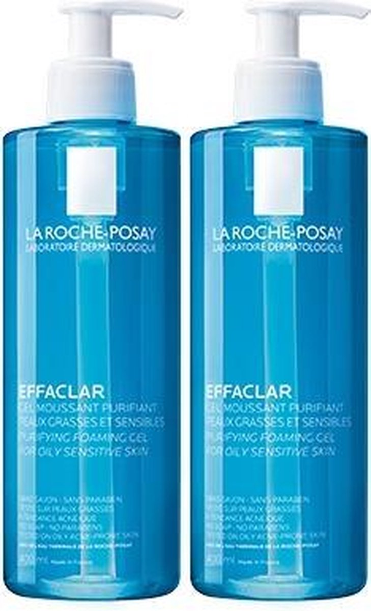 La Roche-Posay Effaclar Zuiverende Gel - 2x400ml - onzuivere huid