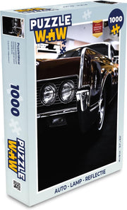 Puzzel Auto - Lamp - Reflectie - Legpuzzel - Puzzel 1000 stukjes volwassenen