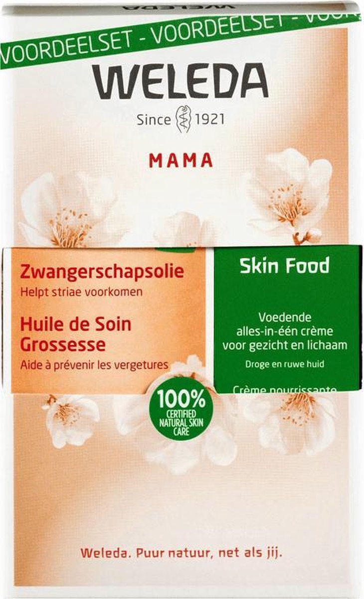 Weleda Voordeelset Mama- zwangerschapsolie en een creme